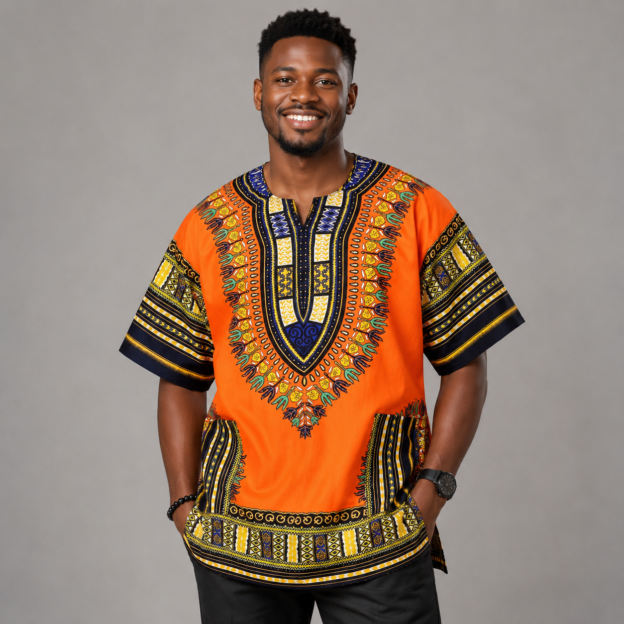 Gold Embroidered Dashiki