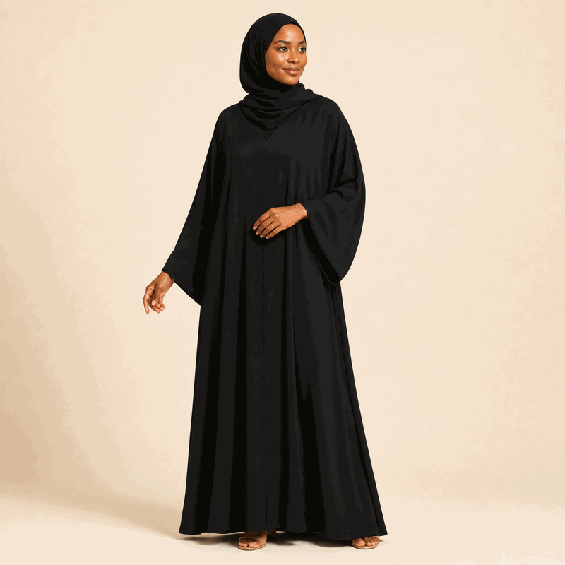 Midnight Crepe Abaya