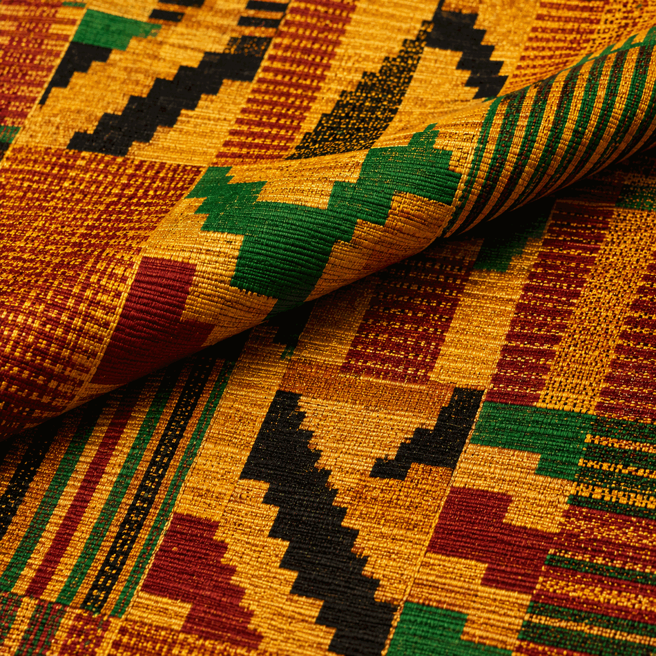 Golden Kente Print Fabric