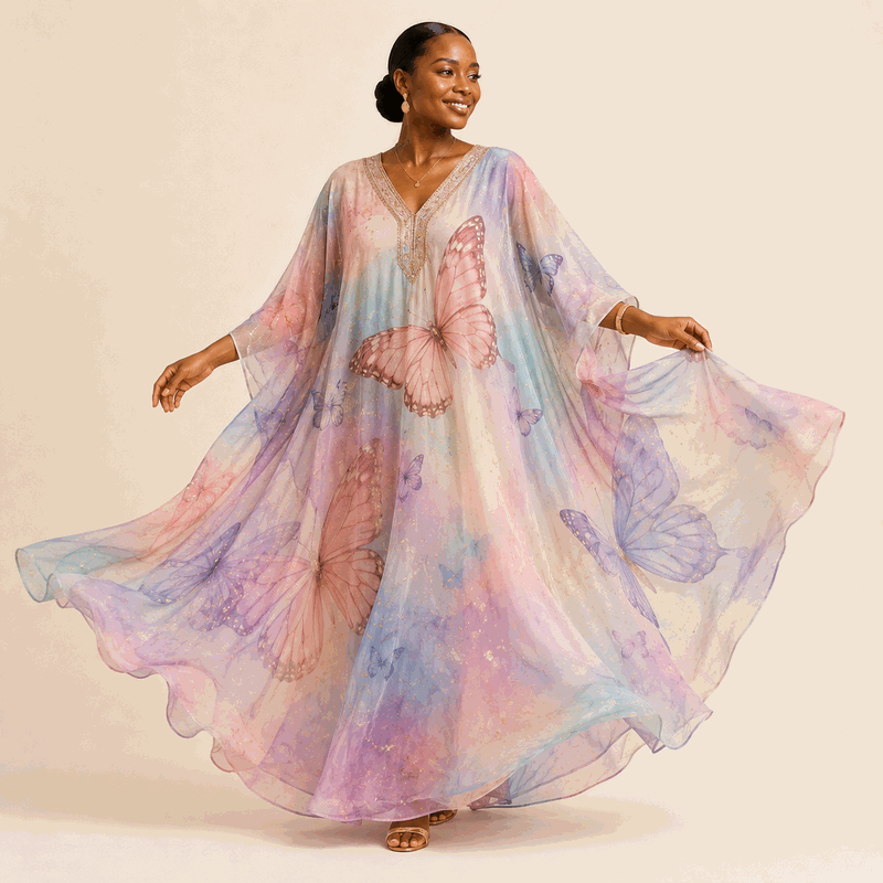Butterfly Chiffon Farasha