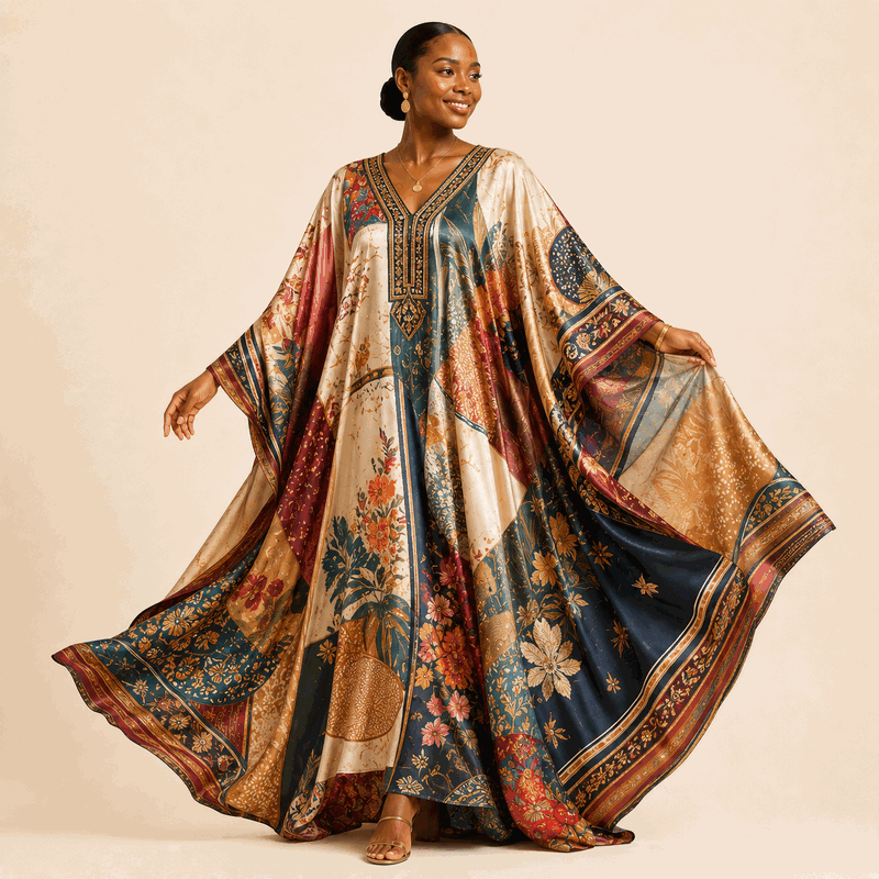 Printed Silk Farasha — farasha by Luméa