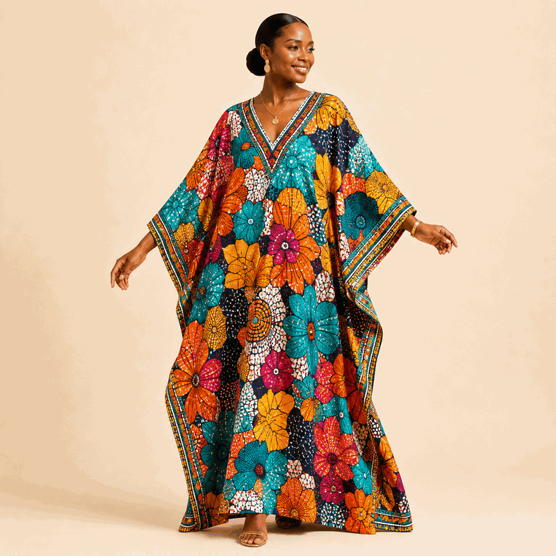 Wax Print Resort Kaftan
