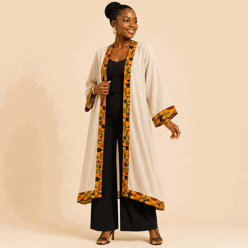 Kente-Edge Shrug