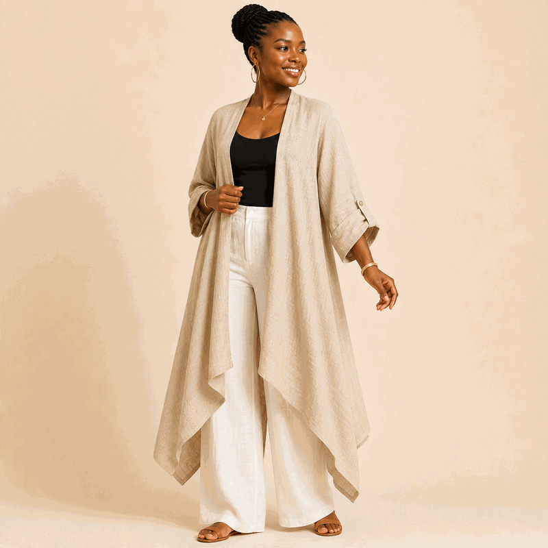 Linen Drape Shrug